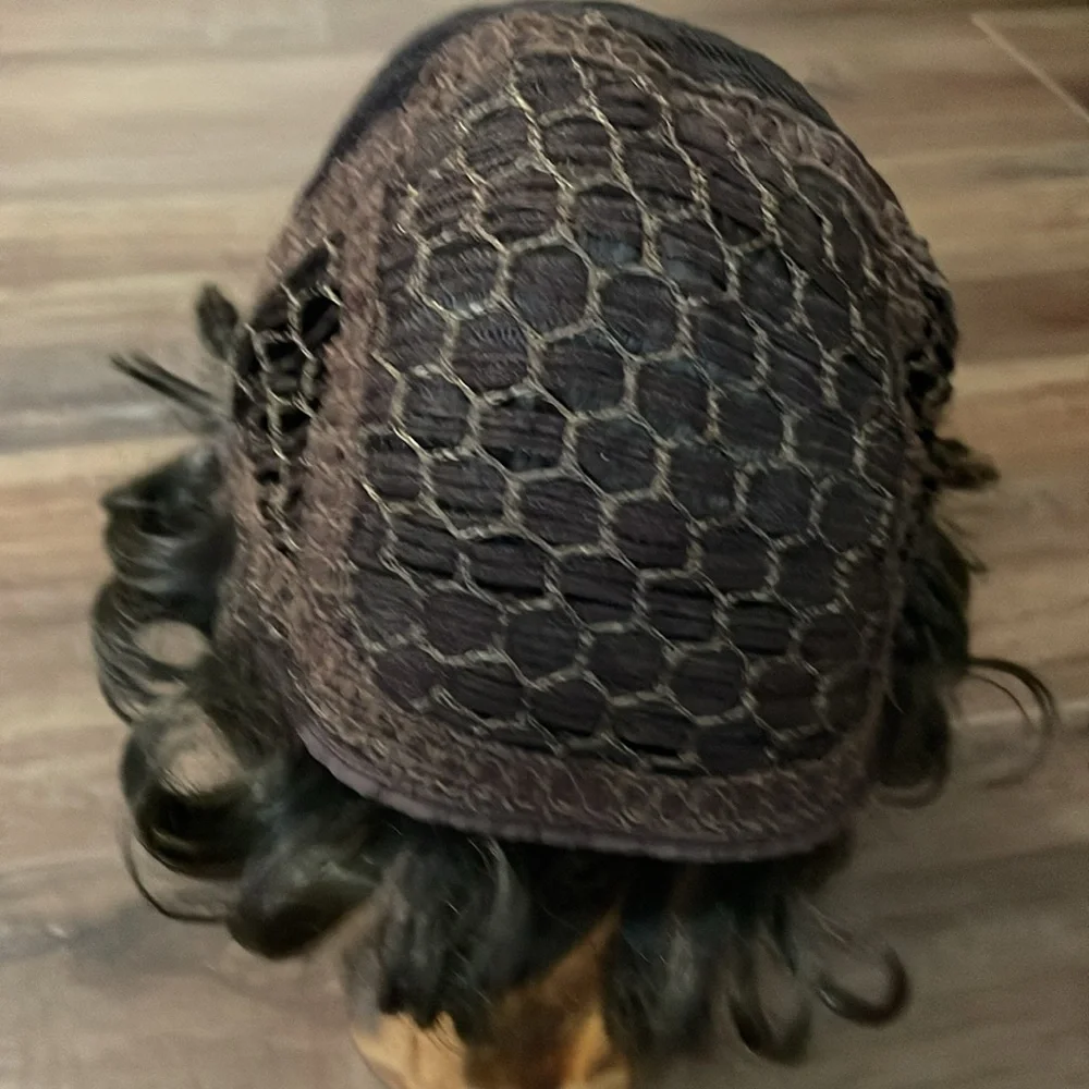 Short Brown Curly wig Hong Kong